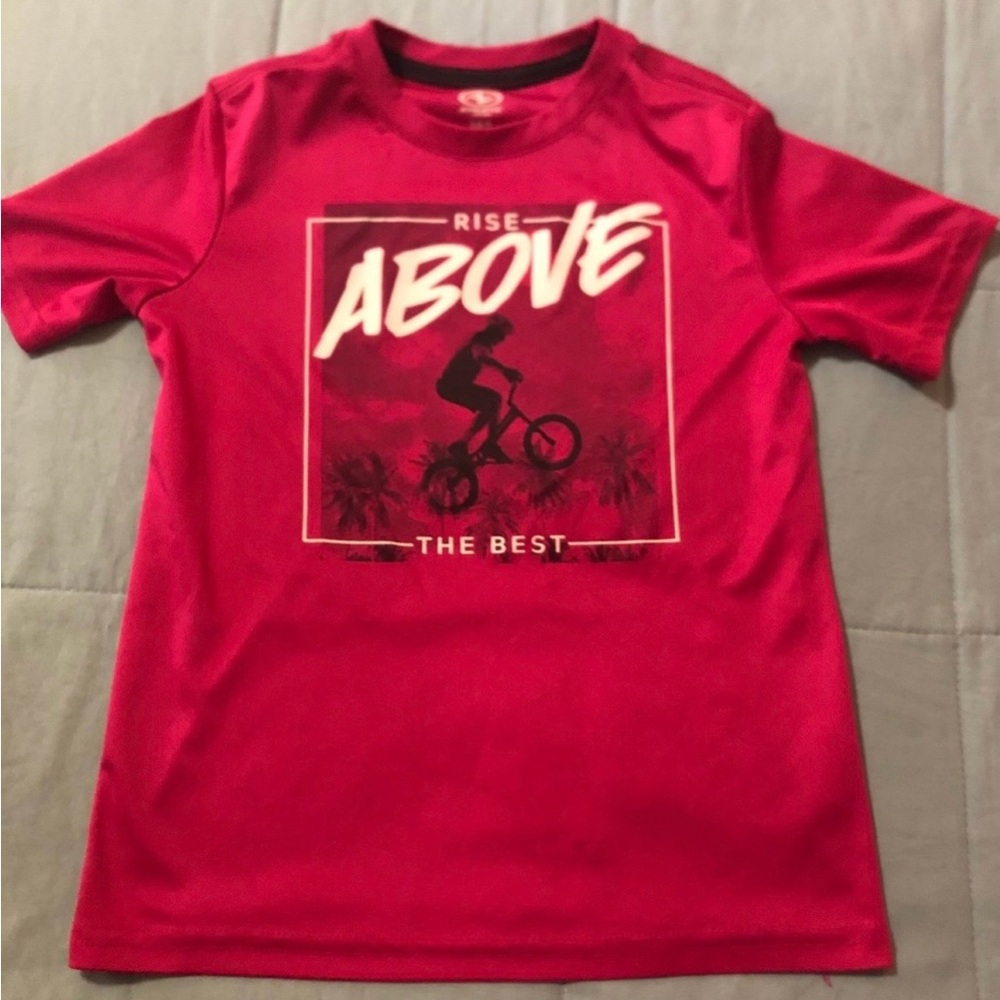 Athletic Works Red Boys' 'Rise Above' Graphic Tee